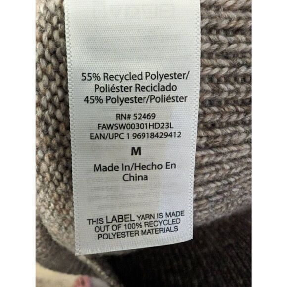 Free Assembly Gray and White Sweater with Mock Neck Womens Medium - Picture 5 of 6